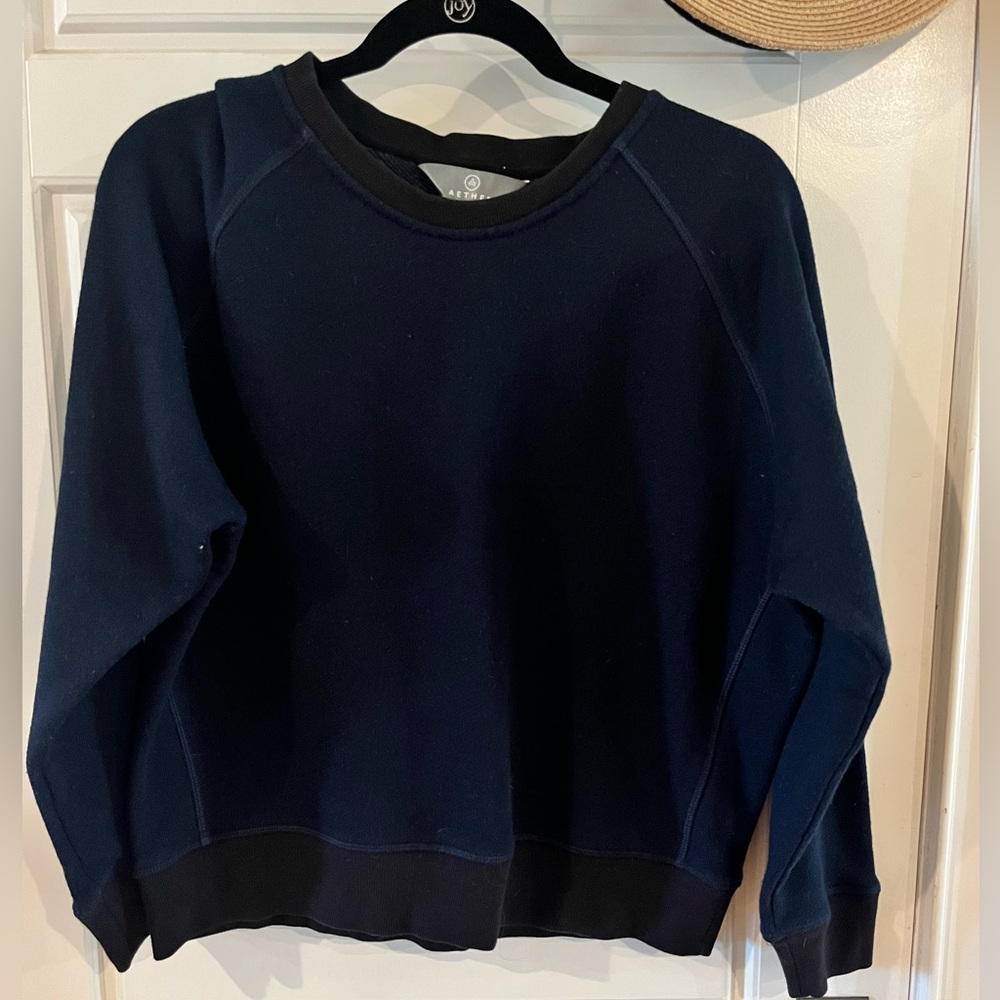 Women's Navy Blue Crew Neck Sweater